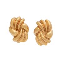 TIFFANY & CO., YELLOW GOLD EARRINGS