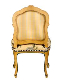 A Set of Four Louis XV Painted Side Chairs