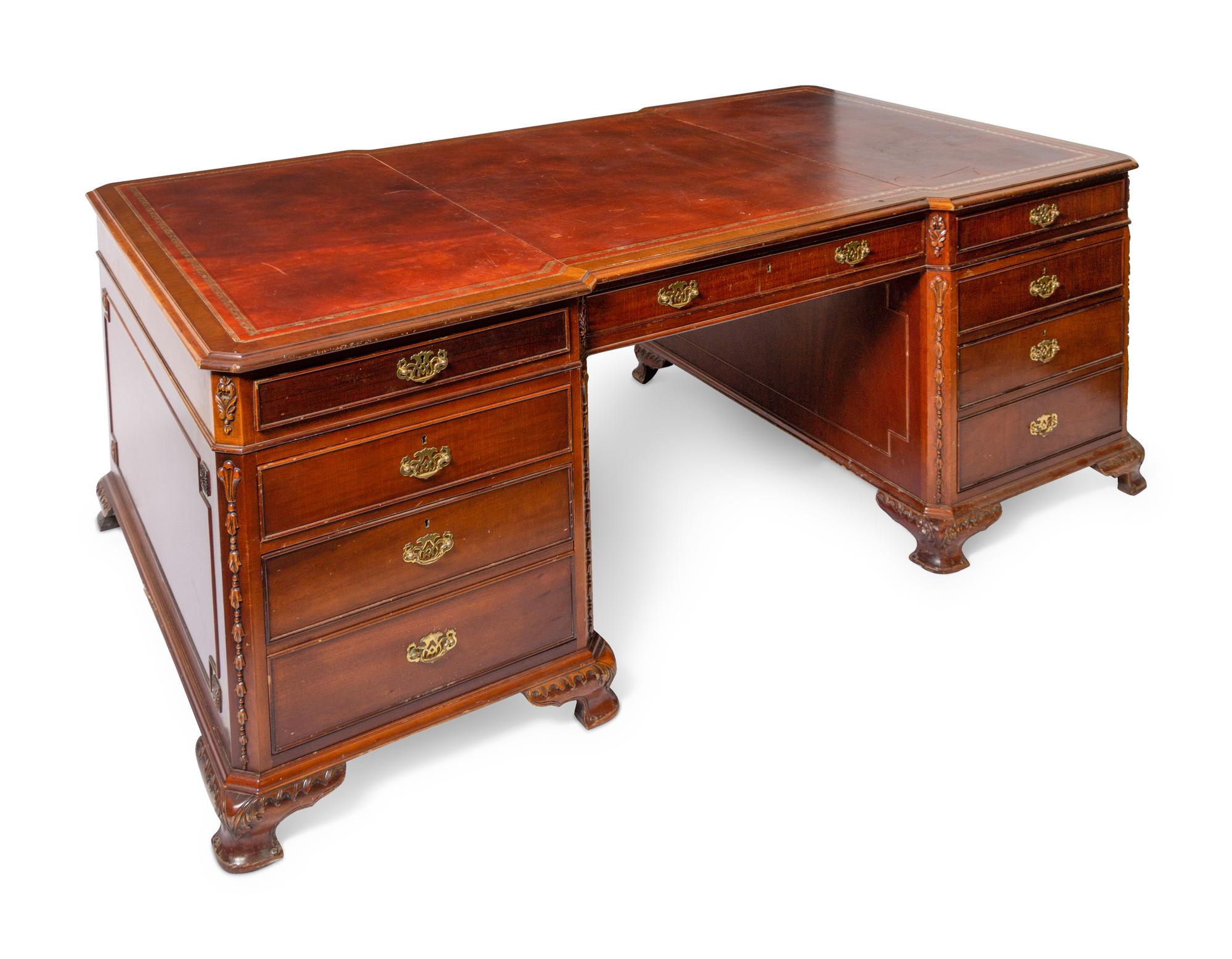 A Georgian Style Partner's Desk