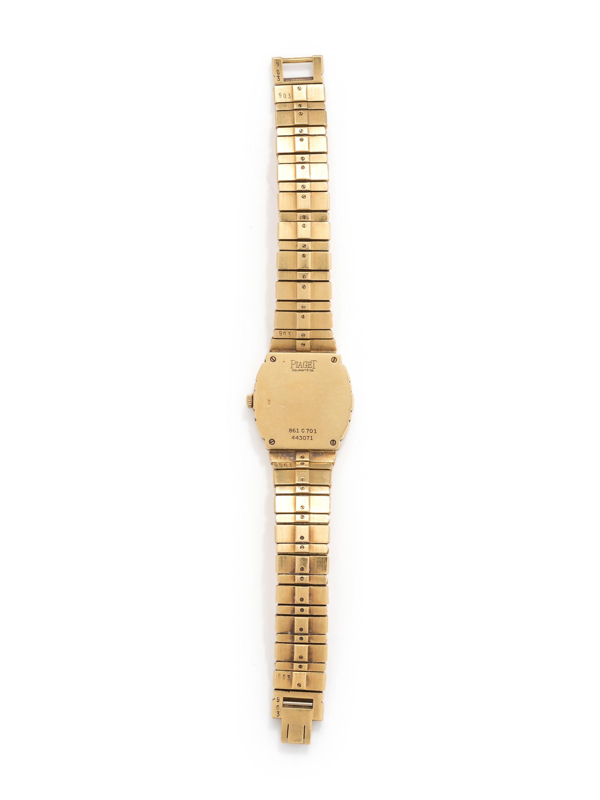PIAGET, 18K YELLOW GOLD 'POLO' WRISTWATCH