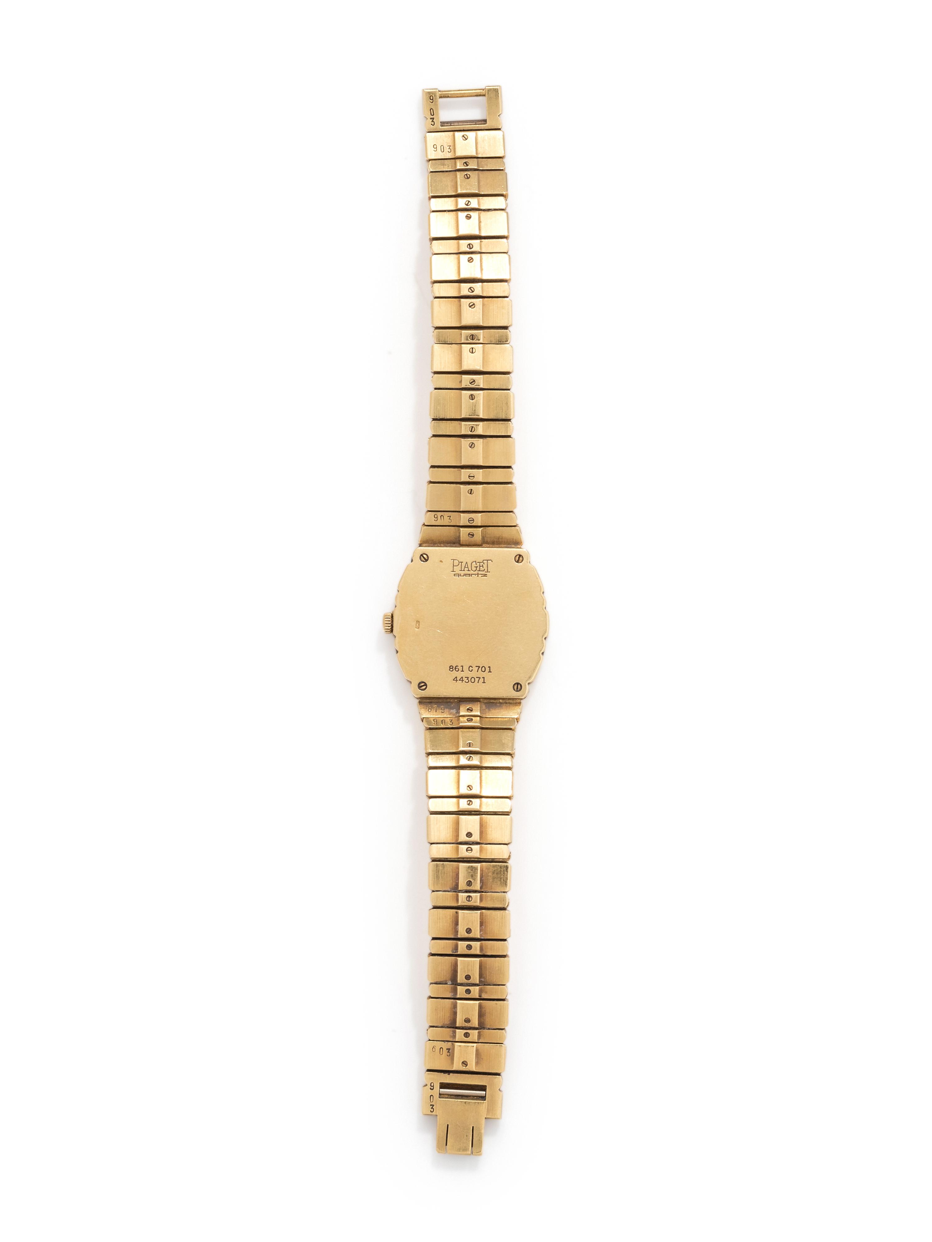 PIAGET, 18K YELLOW GOLD 'POLO' WRISTWATCH
