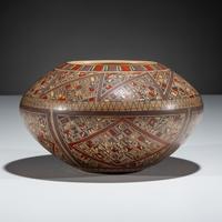 Polychrome Pottery Bowl, Shard Design