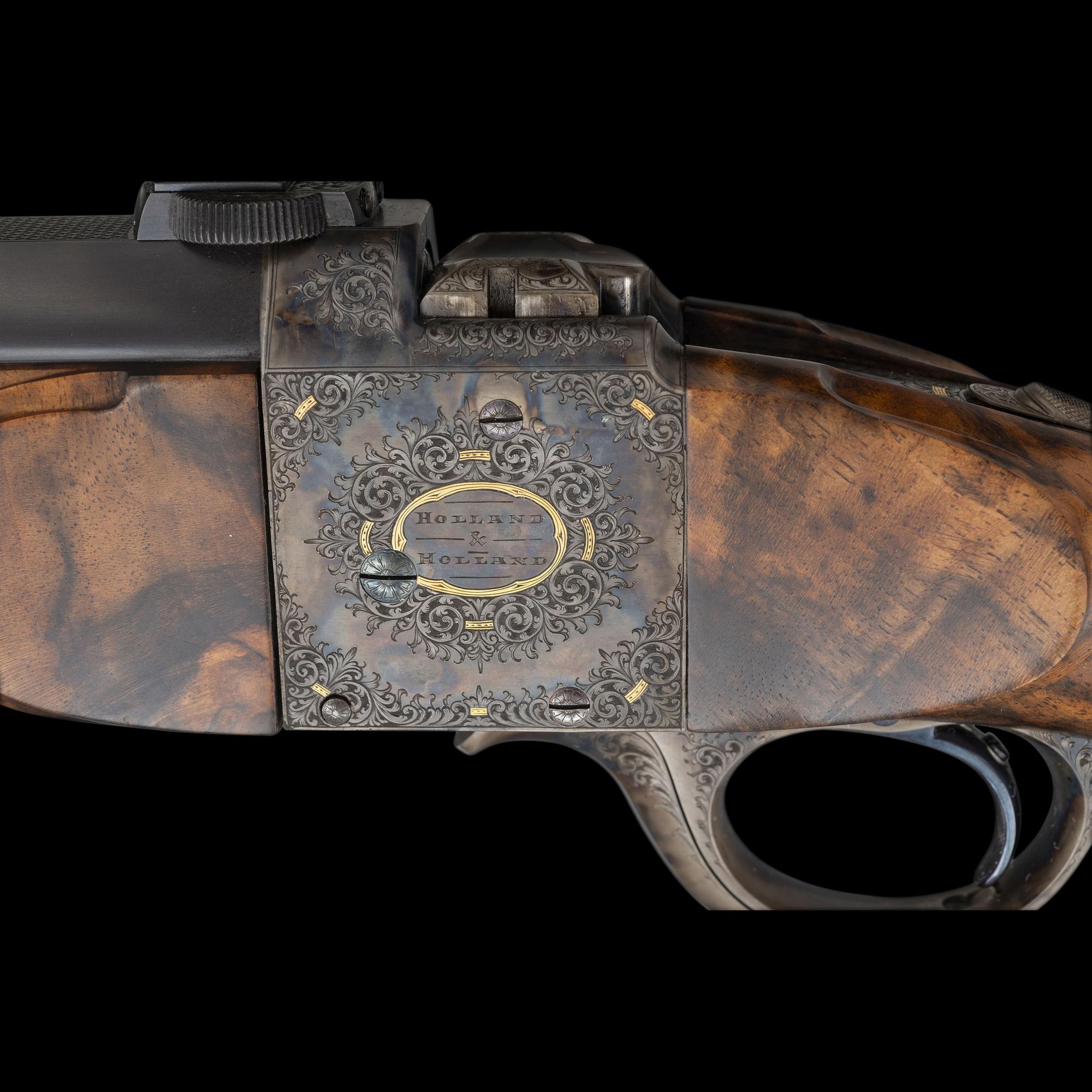 *Holland & Woodward No. 2 Farquharson Pattern Rifle in .303 British Restored by Heilman and Hensley with Engraving by Terry Wallace