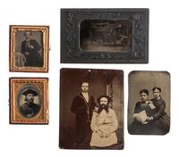 [EARLY PHOTOGRAPHY] Eclectic group of early photographs, including a set of early Indy racing cars, a set of images illustrating motion, and a set of photographs of Mexico.