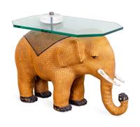 A Contemporary Rattan Elephant-Form Side Table — 20TH CENTURY