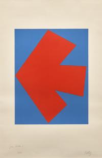 Ellsworth Kelly (American, 1923–2015) — Orange over Blue (from Suite of Twenty-Seven Color Lithographs ), 1964-65