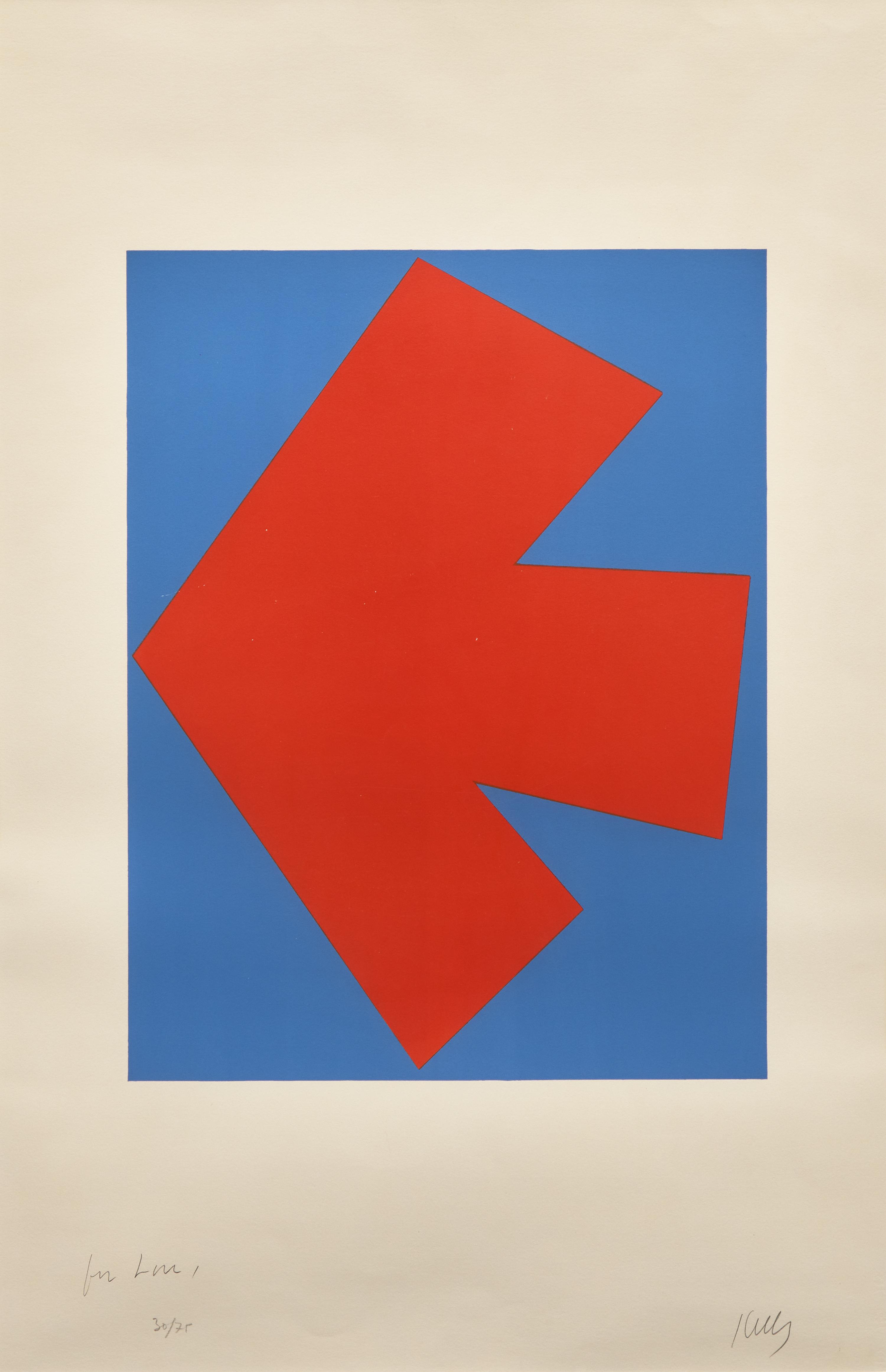 Ellsworth Kelly (American, 1923–2015) — Orange over Blue (from Suite of Twenty-Seven Color Lithographs ), 1964-65