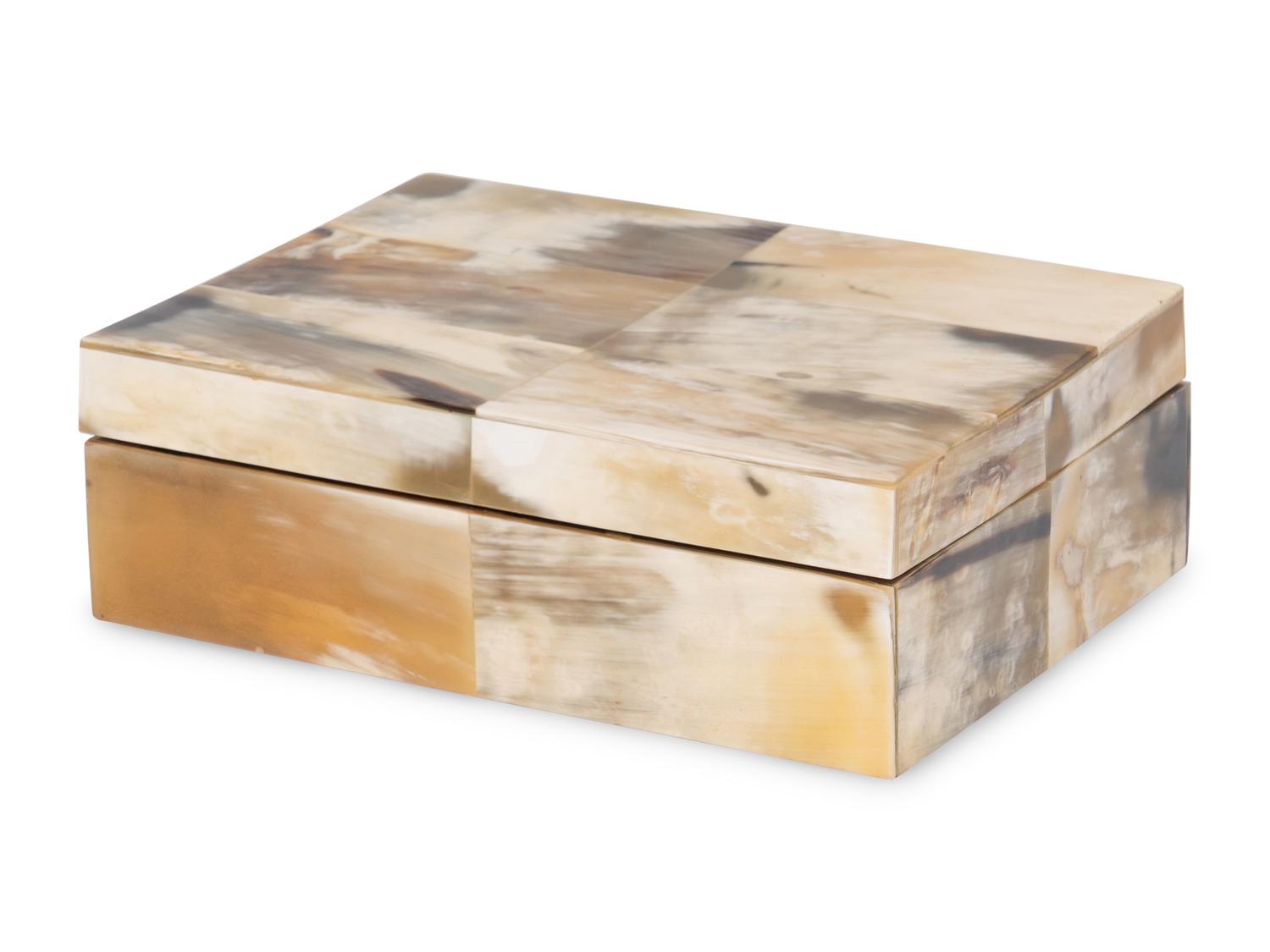 A Horn Veneered Cigar Humidor