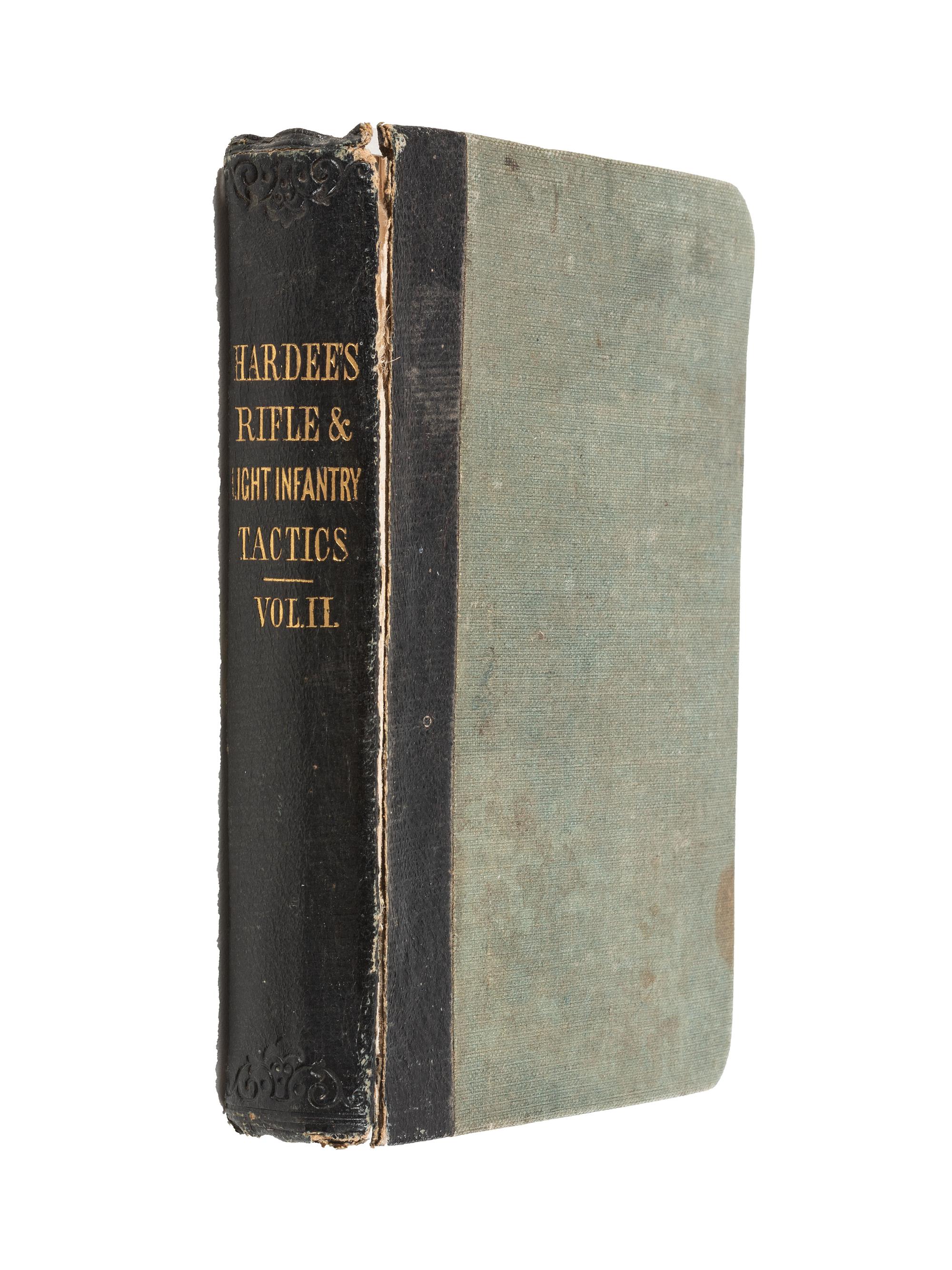 [CIVIL WAR]. HARDEE, William J. (1815-1873). Rifle and Light Infantry Tactics . Vol. II. Identified to E.S. Robinson, Co. H, 14th Maine Regiment.