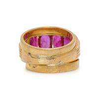 RUBY AND YELLOW GOLD RING
