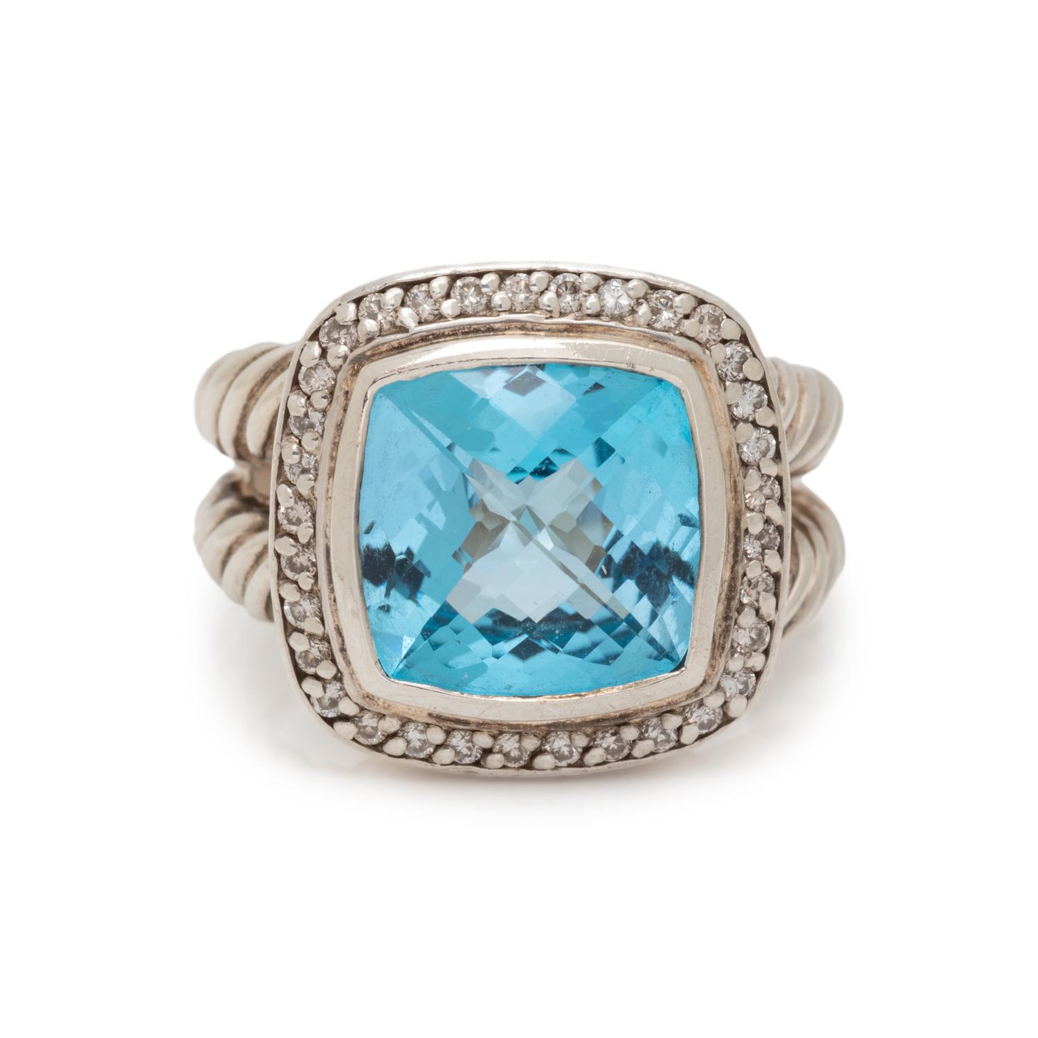 DAVID YURMAN, COLLECTION OF BLUE TOPAZ AND DIAMOND JEWELRY