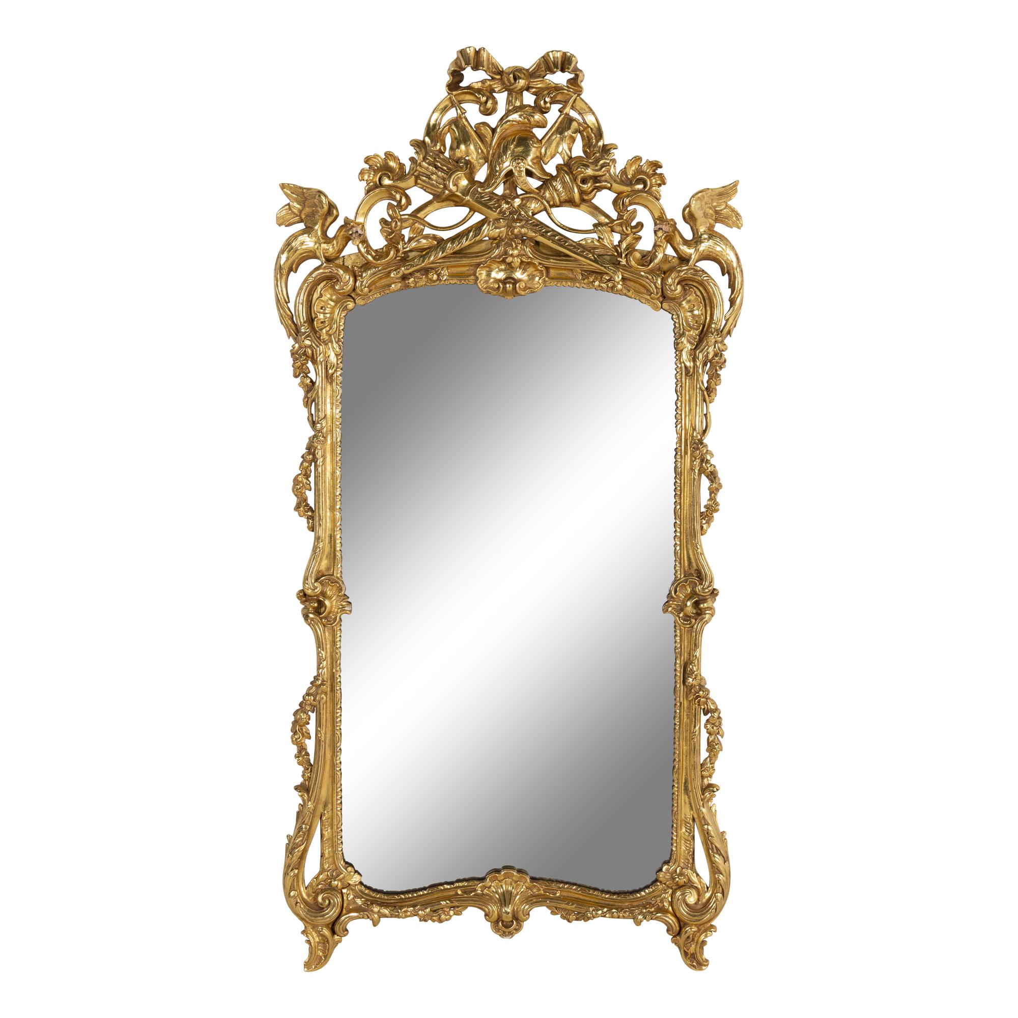 A Louis XVI Style Giltwood Mirror