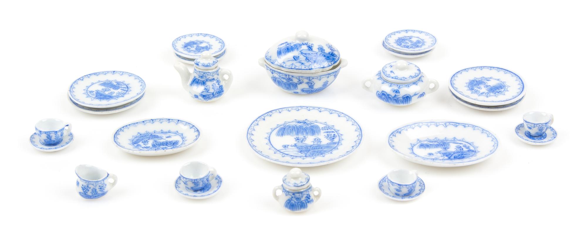 A Porcelain Dinner Service Diameter of charger 1 5/16 inches.