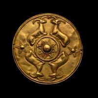 A Near East Gold Disk with Four Recumbent Rams