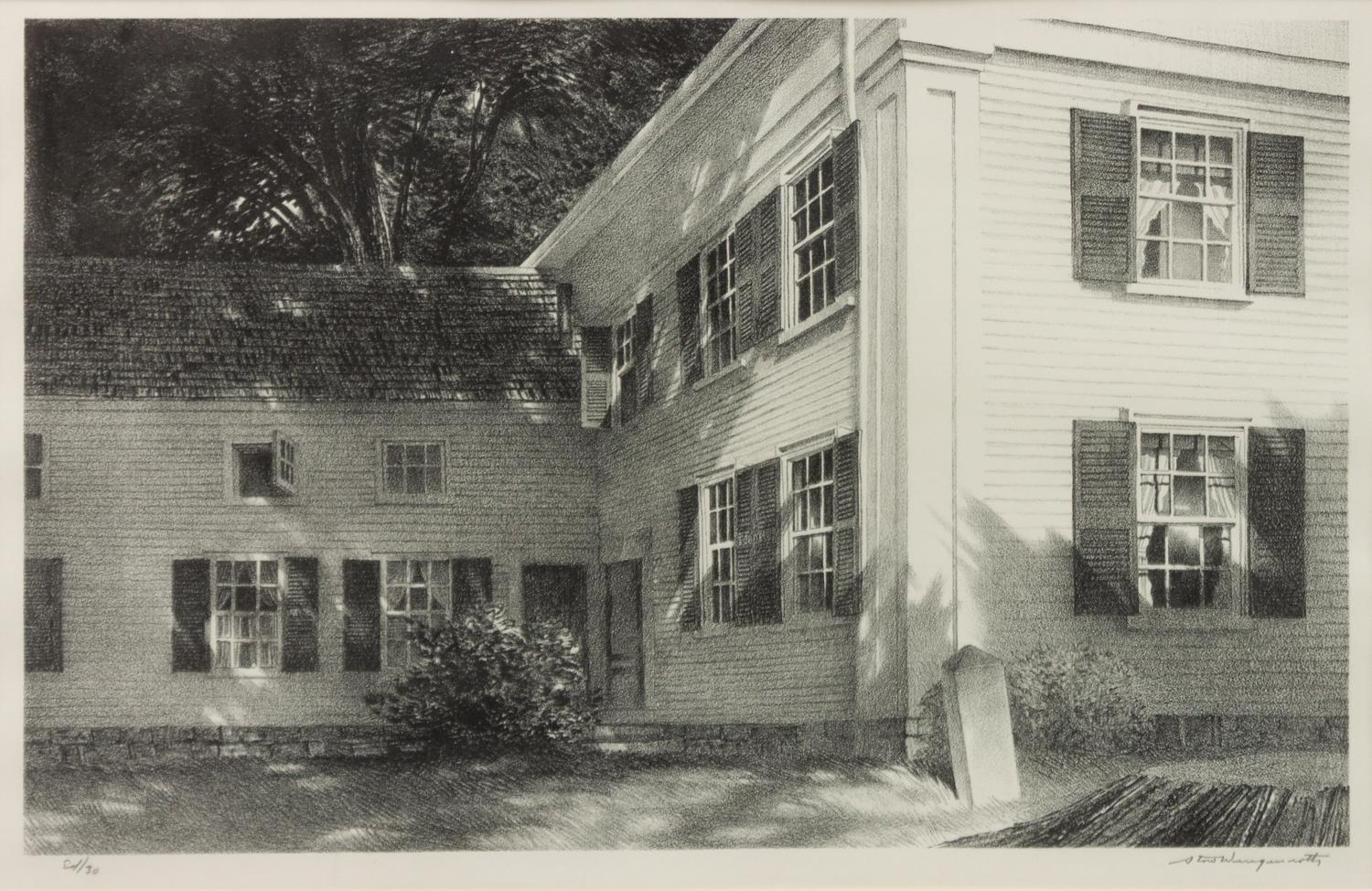 A group of four prints ( Country House, Wiscasset, Maine , 1953; Down East, Port Clyde, Maine, 1958; Season's End; Window in Wiscasset, 1946)
