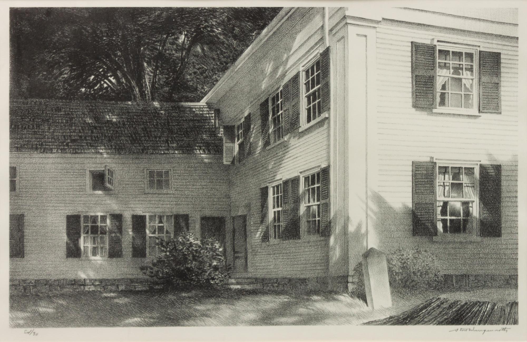 A group of four prints ( Country House, Wiscasset, Maine , 1953; Down East, Port Clyde, Maine, 1958; Season's End; Window in Wiscasset, 1946)
