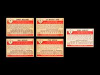 A Group of Five 1953 Bowman Baseball Cards (Including Stan Musial and Whitey Ford),