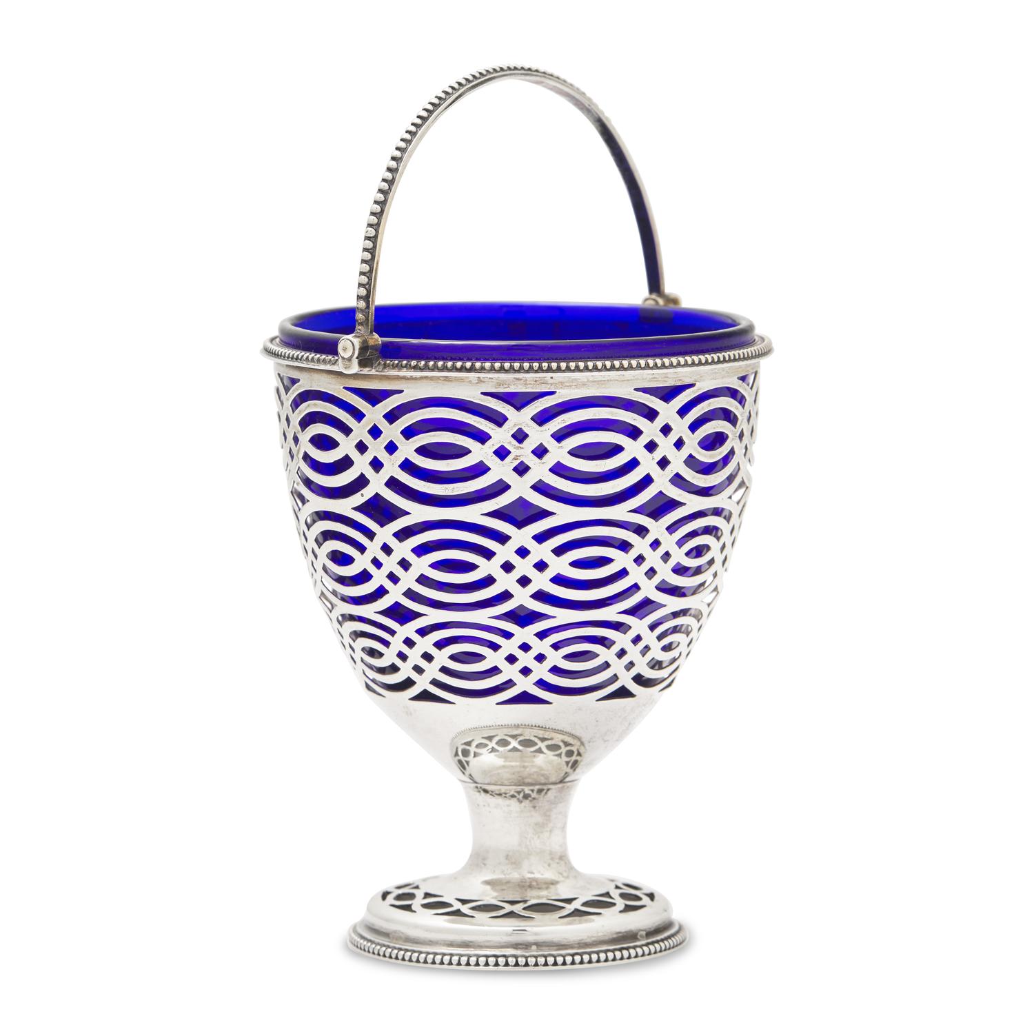 A George III Pierced Silver Sugar Basket