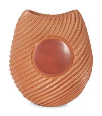 Swirl Oval Sun Pottery Vase