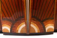 An Art Deco Style Various Woods Inlaid Side Cabinet