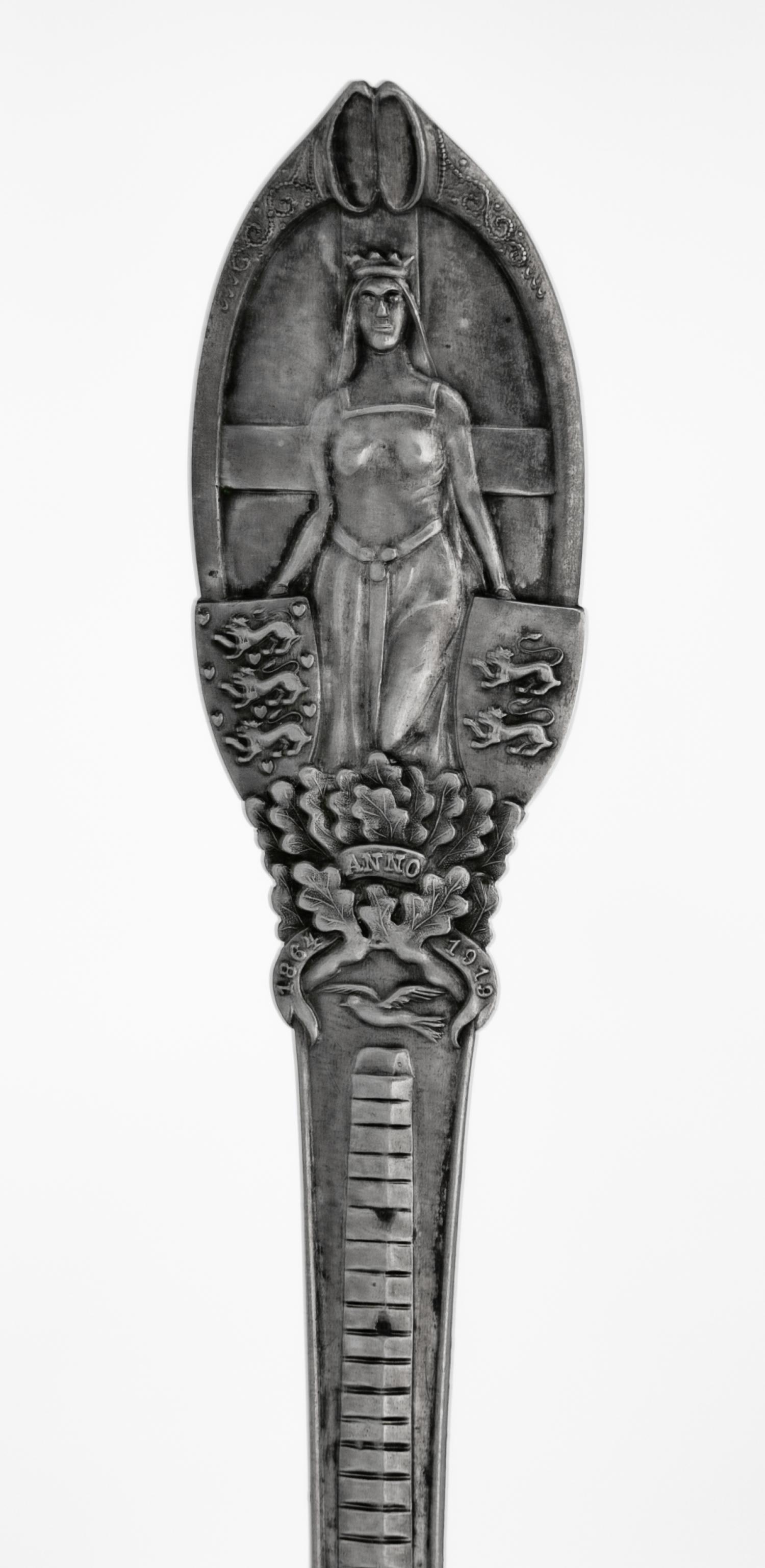 Five Danish Silver Flatware Articles