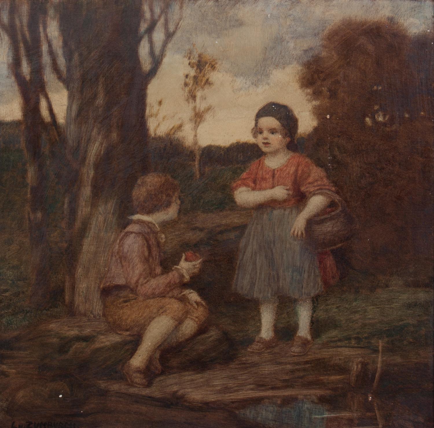 Ludwig von Zumbusch, (German, 1861-1927), The Two Children
