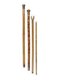 Four Artist's System Walking Sticks