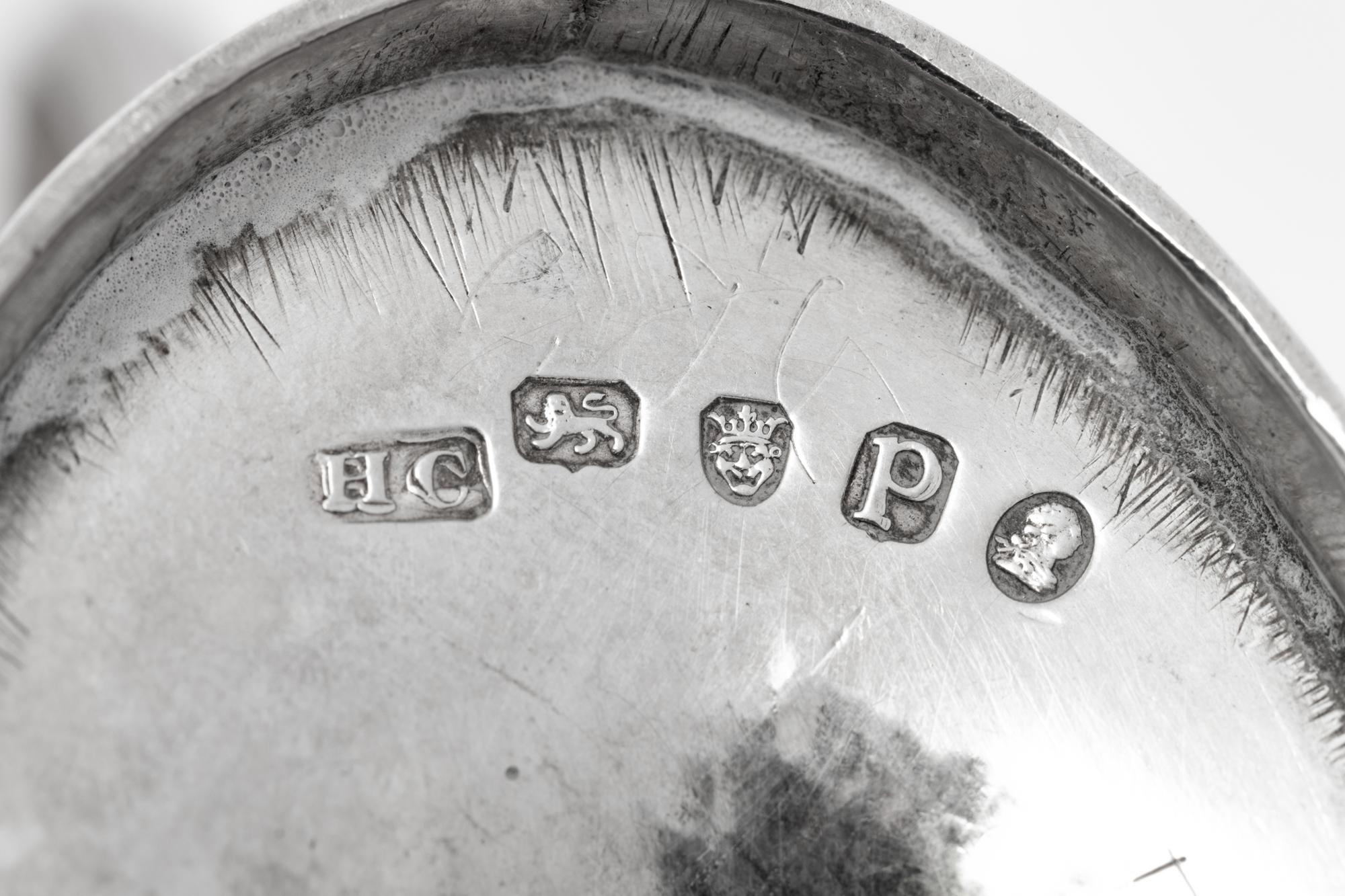 A Set of Four George III Silver Salts, Together With Six Other Salts