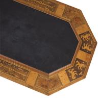 A Renaissance Revival Marquetry Inlaid and Slate-Inset Octagonal Occasional Table