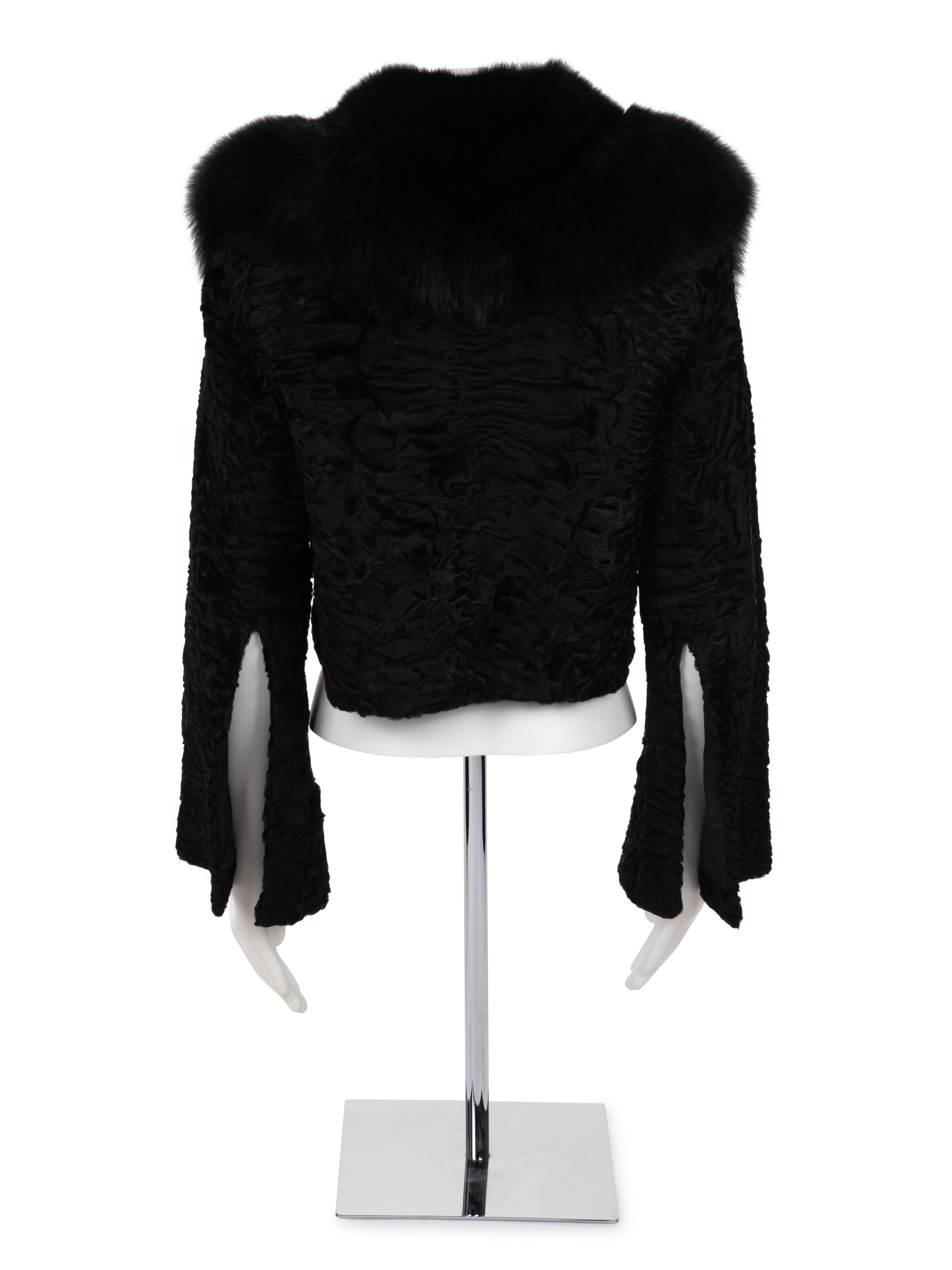 Dolce & Gabbana Fox Fur and Broadtail Jacket