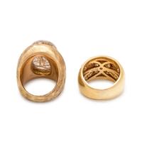 COLLECTION OF YELLOW GOLD RINGS