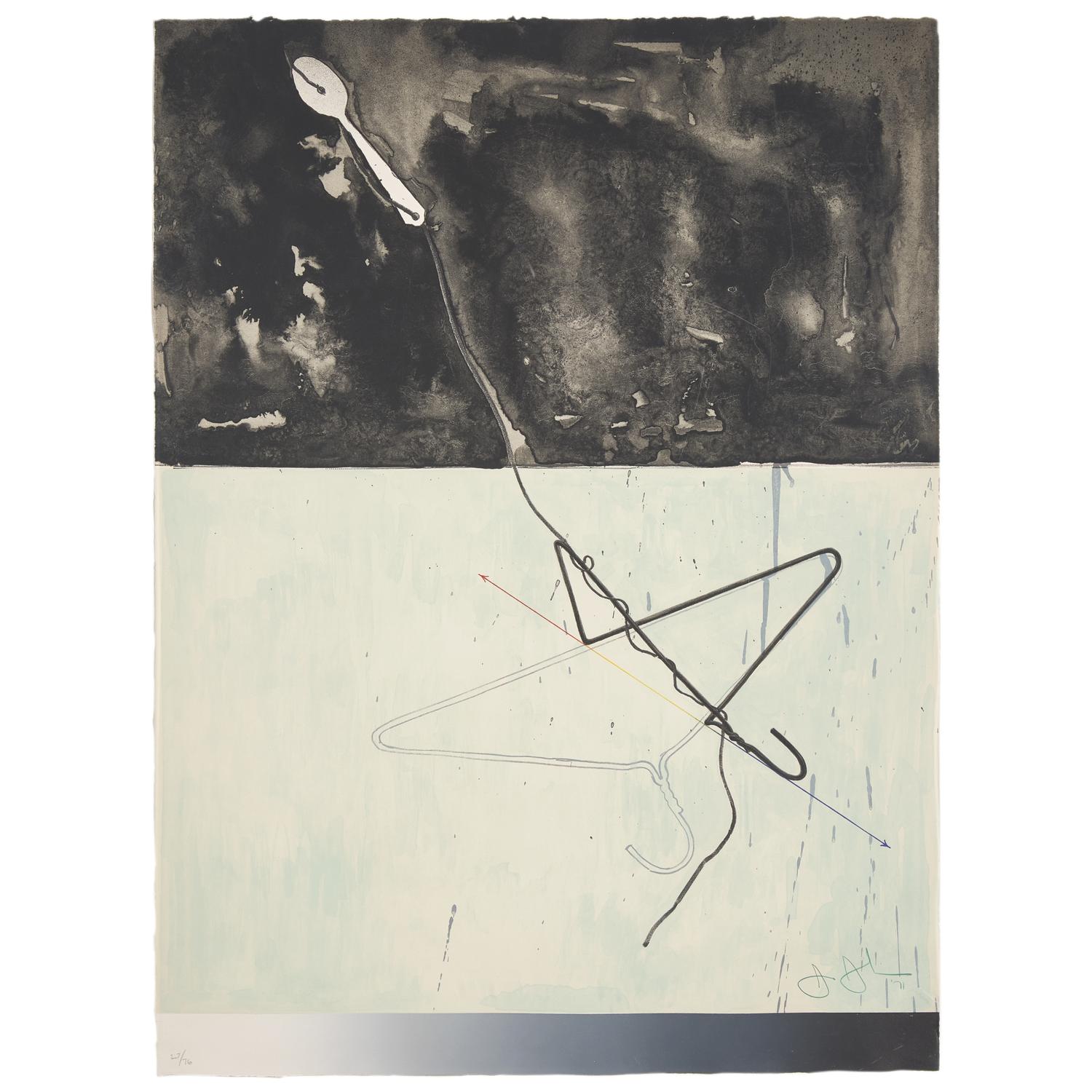 Jasper Johns (American, b. 1930) — Coathanger and Spoon (from Fragments-According to What ) , 1971