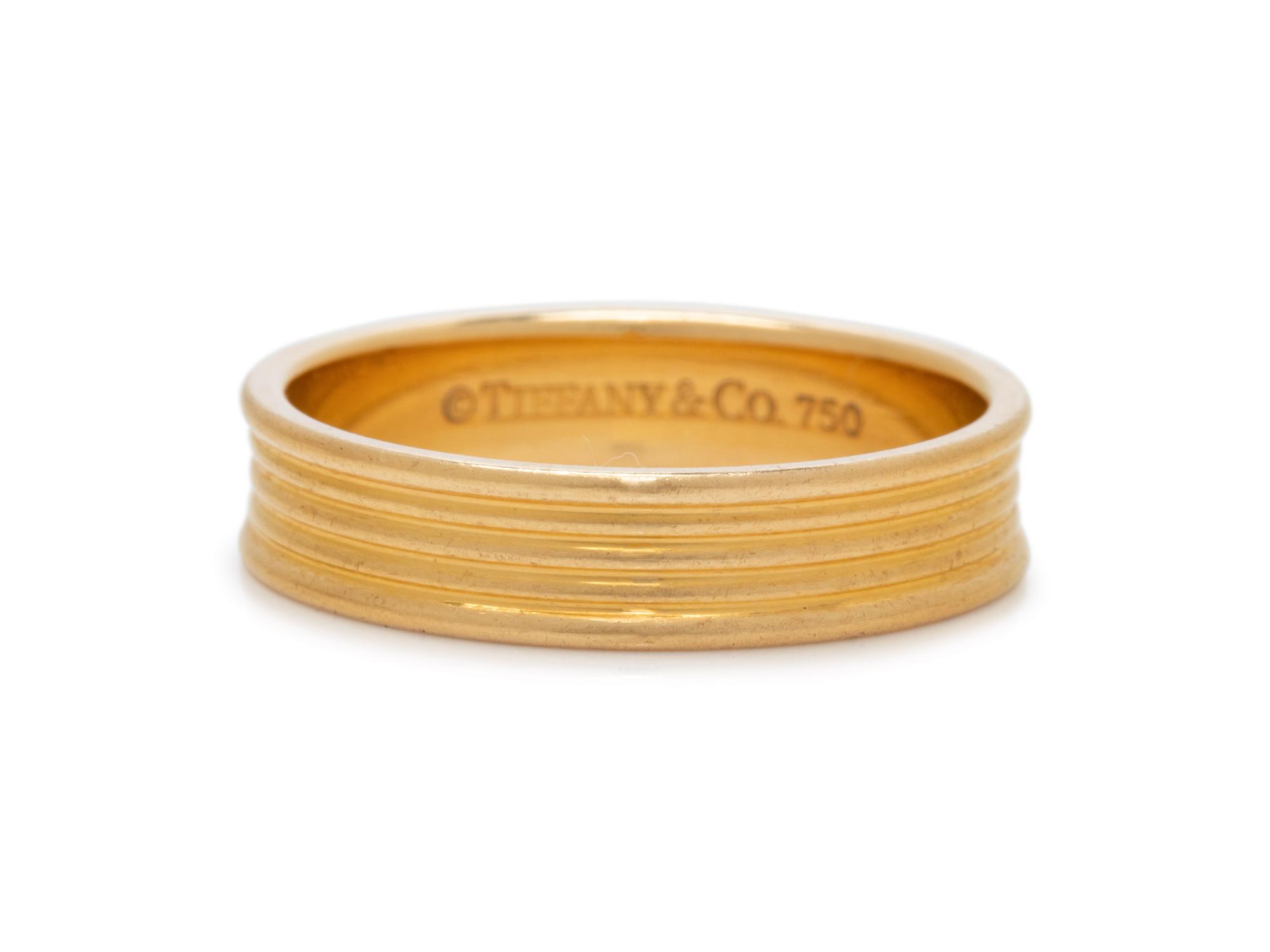 TIFFANY & CO., YELLOW GOLD RING