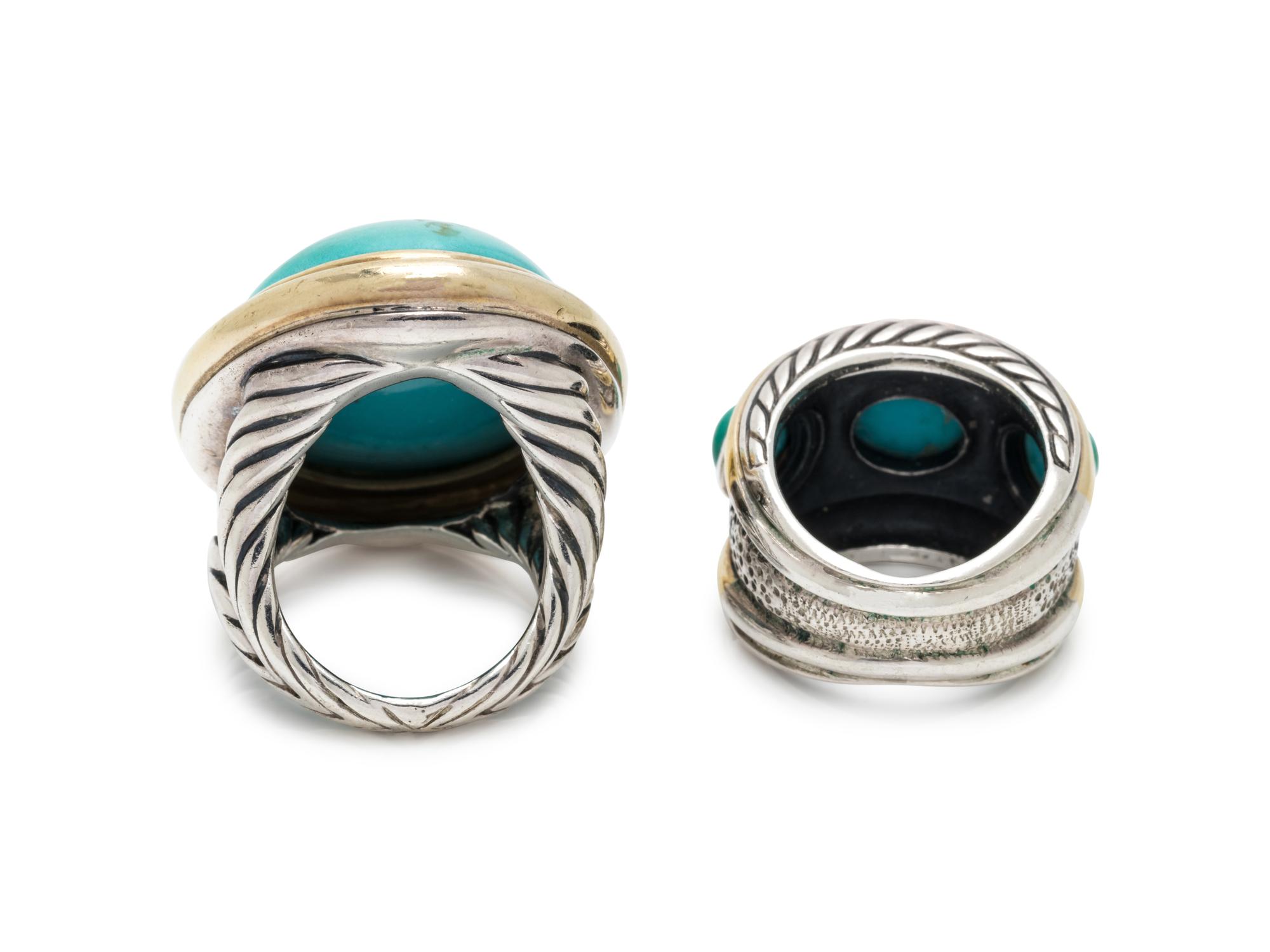 DAVID YURMAN, COLLECTION OF TURQUOISE RINGS