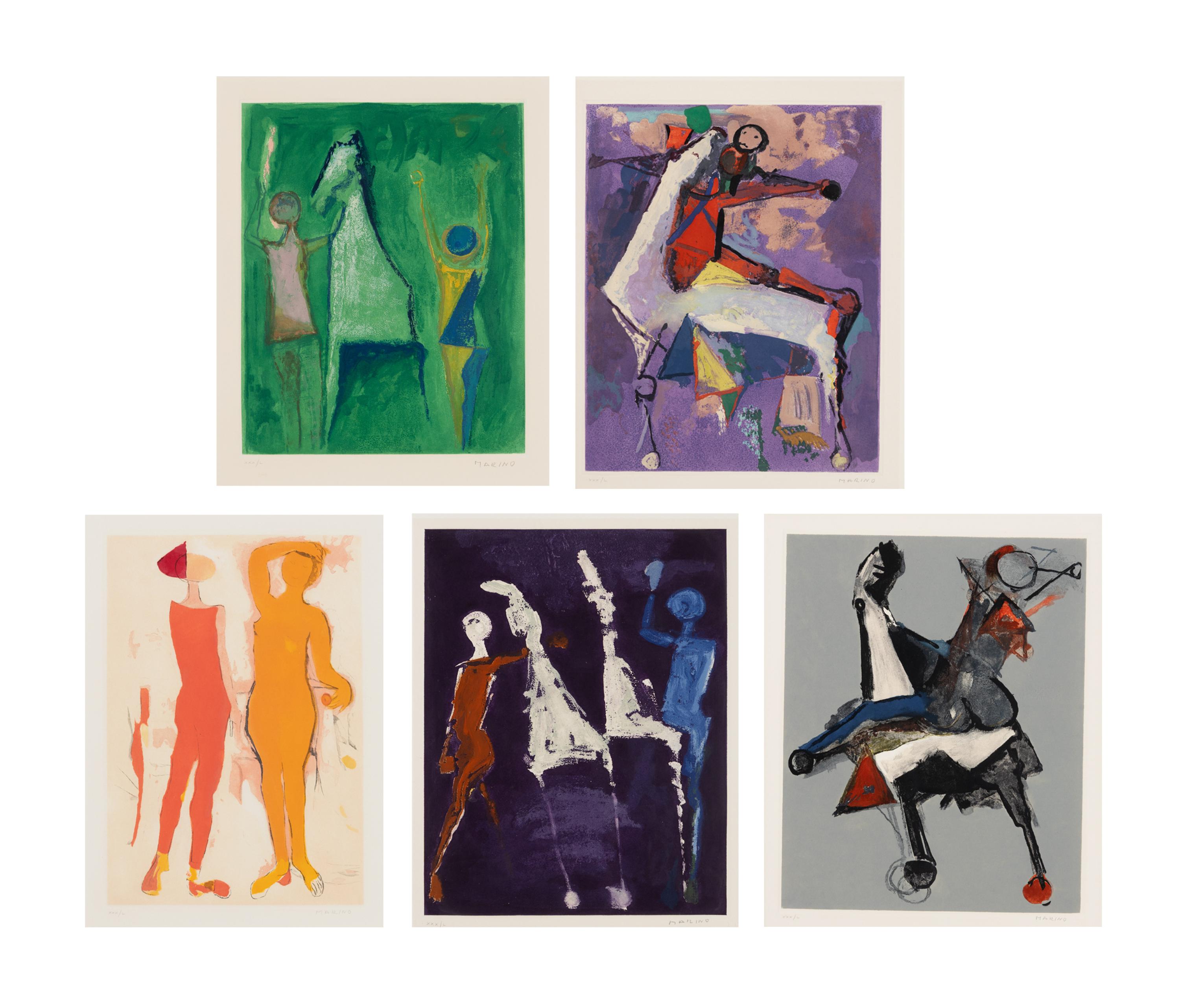 Marino Marini (Italian, 1901-1980) — 5 Works from Shakespeare I and II, 1978