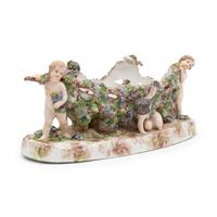 A large French Porcelain Centerpiece