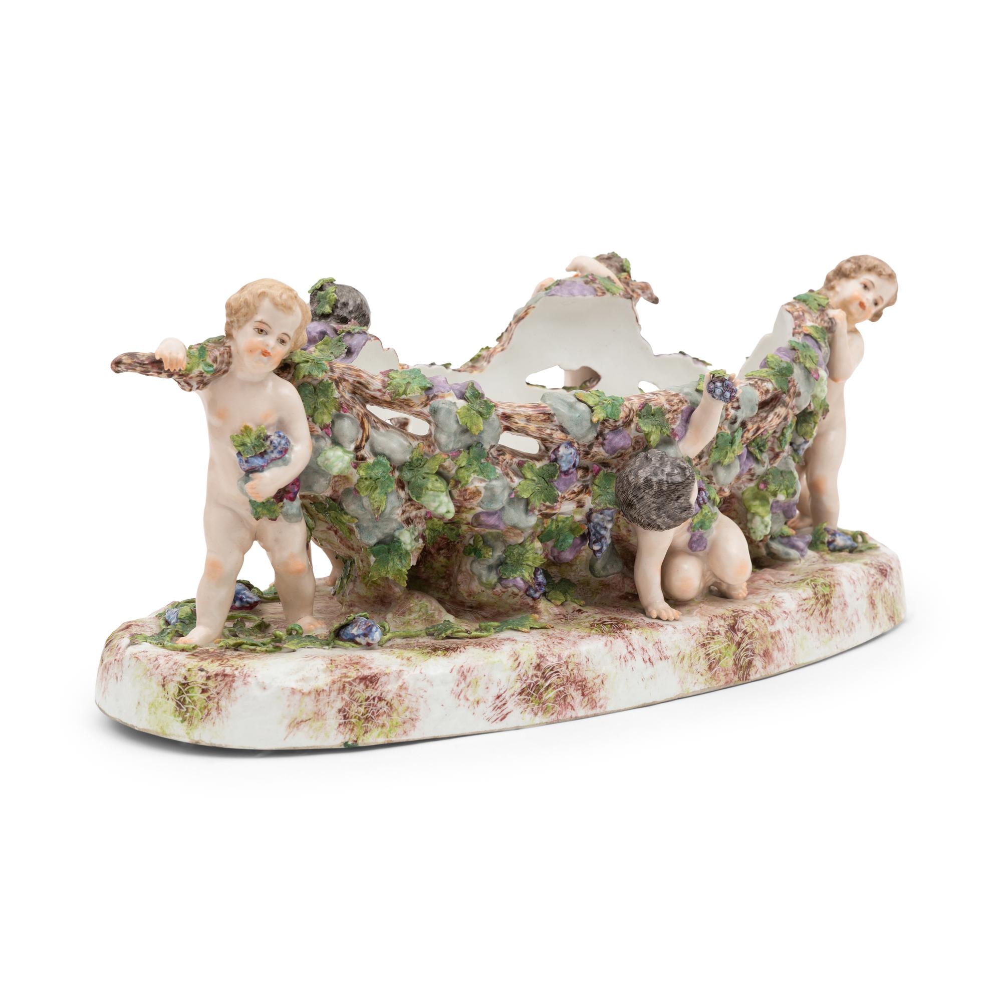 A large French Porcelain Centerpiece