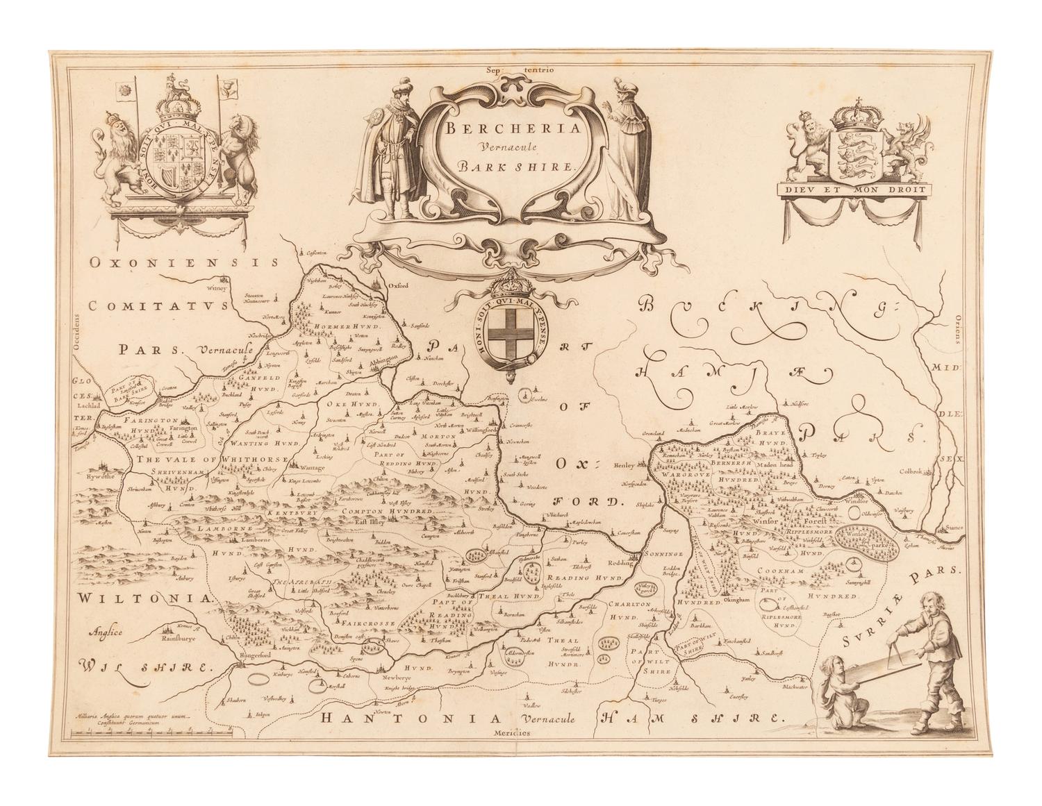 [MAPS]. A pair of 17th century engraved maps, comprising: