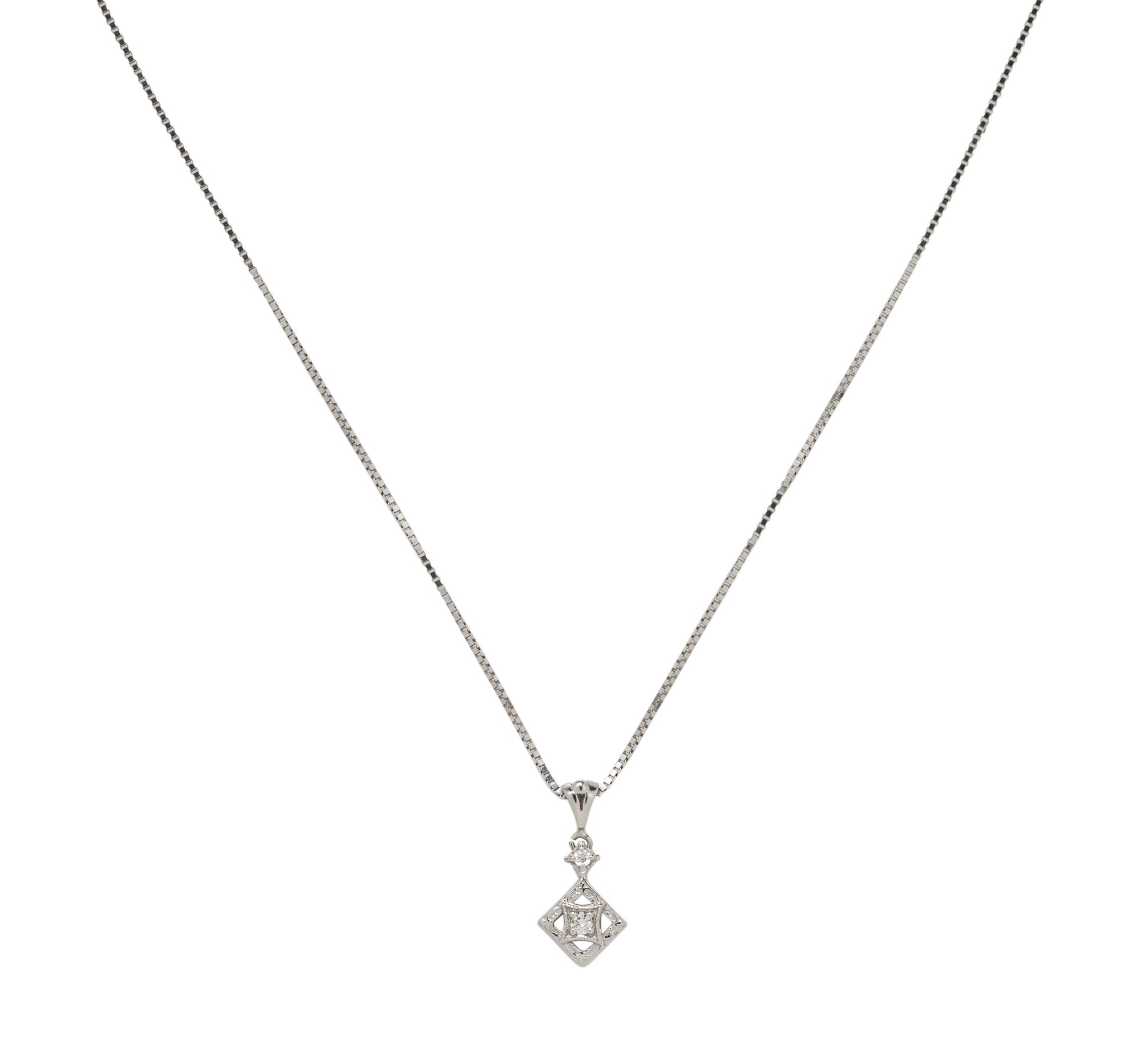 COLLECTION OF WHITE GOLD AND DIAMOND JEWELRY