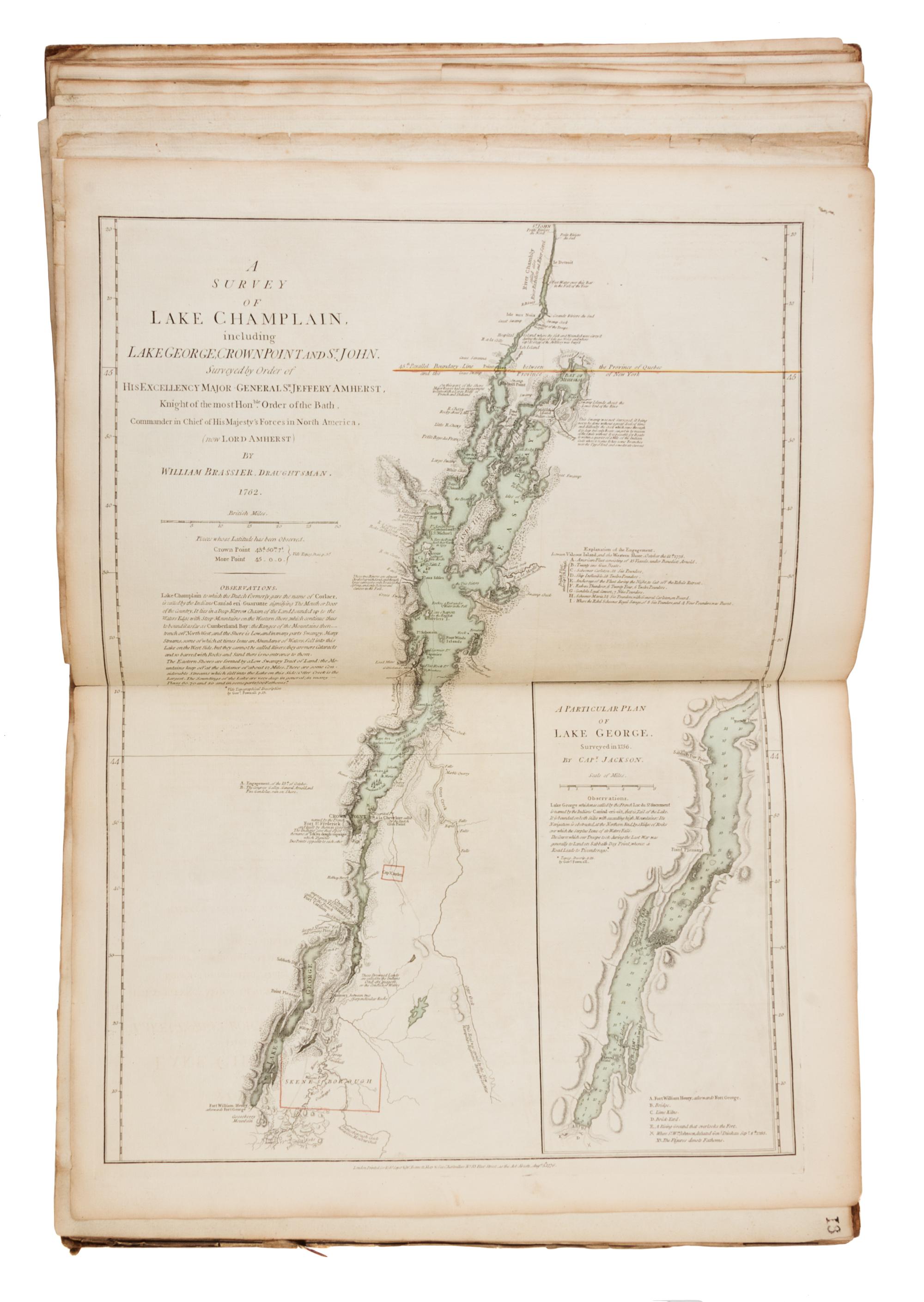 JEFFERYS, Thomas (ca 1719-1771). The American Atlas. London R. Sayer and J. Bennett, 1776.