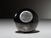 Blackware Pottery Jar, with Gunmetal Finish October 1965