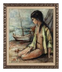 Untitled (Nude on a Beach)