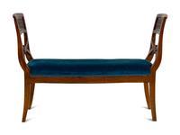 An Italian Walnut Bench