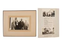Four photographs of attendees of the funeral of US Indian Agent, Major James McLaughlin, incl. images by D.F. BARRY.