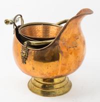 A Collection of Copper and Brass Articles Height of umbrella stand 16 1/4 inches. — 19TH CENTURY AND LATER