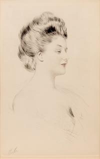 A pair of prints ( La femme dans le profil; Femme aux cheveux roux de profil )