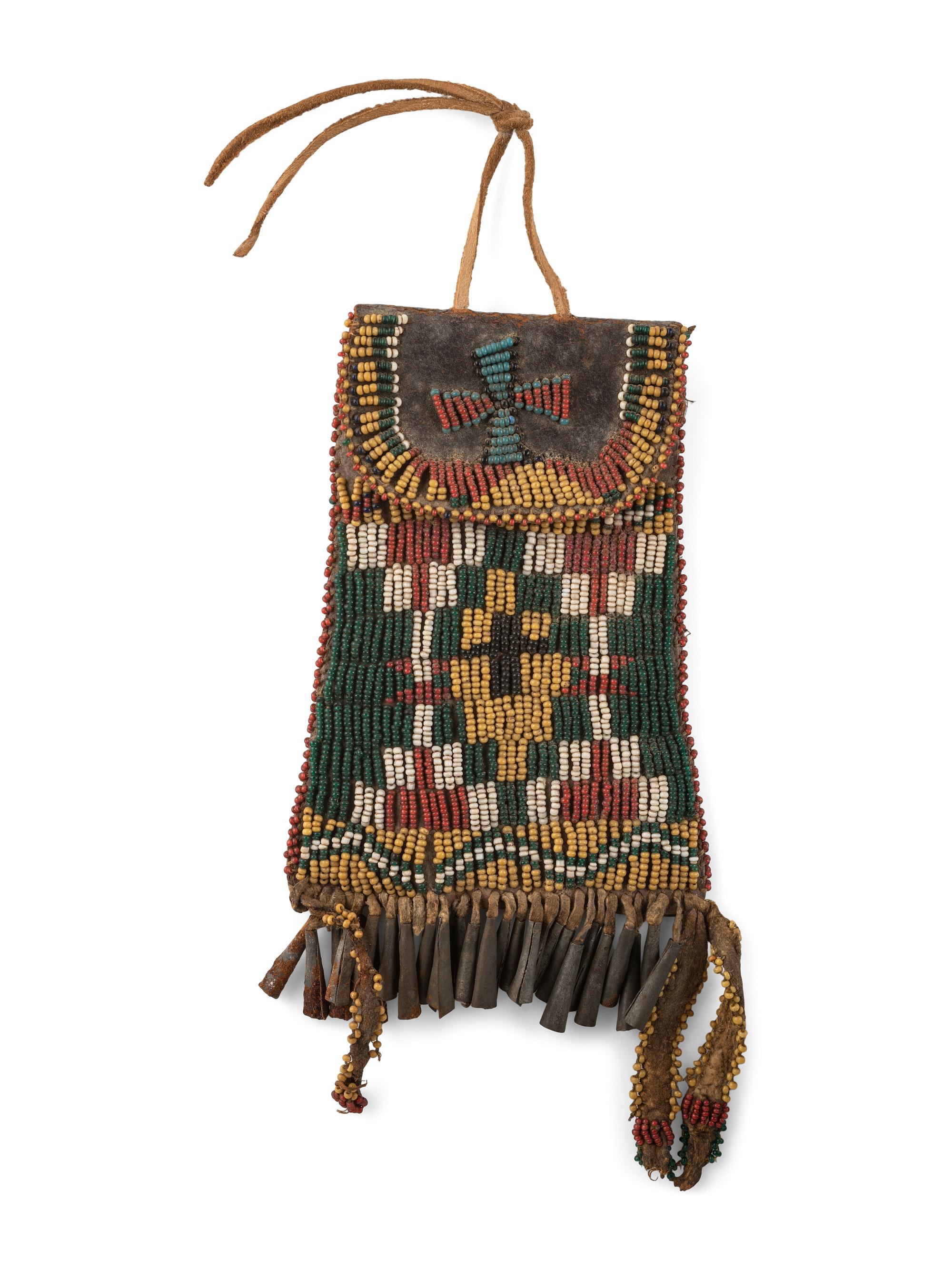 Southern Plains Beaded Hide Strike-a-Light Bag