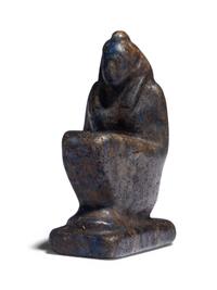An Egyptian Lapis Lazuli Maat Amulet