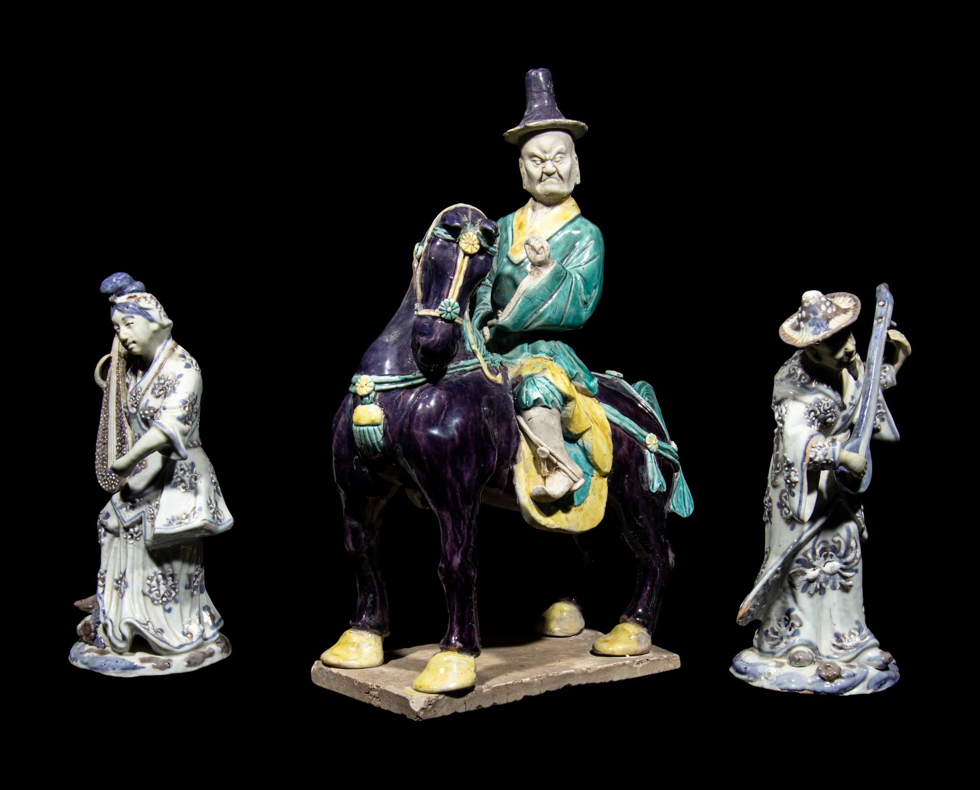 Three Chinese Porcelain Figures