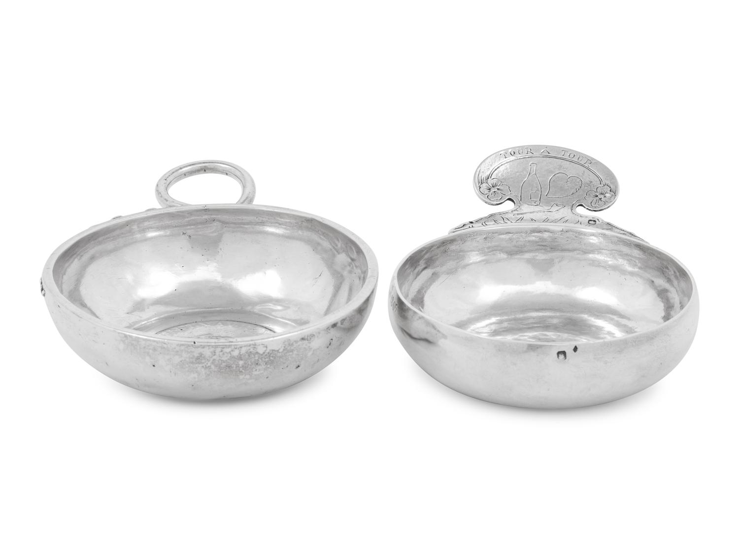 Two French Silver Wine Tasters